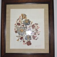 Quadri fiori secchi con cornice in legno