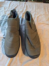 scarpe verdi invernali calde e impermeabili
