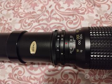 Teleobiettivo 500 mm F 8-22 manuale Canon 