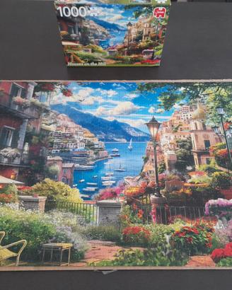 puzzle 1000 pezzi "houses on the Hill" Jumbo