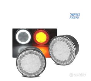 FRECCIE ANTERIORI JEEP WRANGLER JK 07-18 LED BIANC