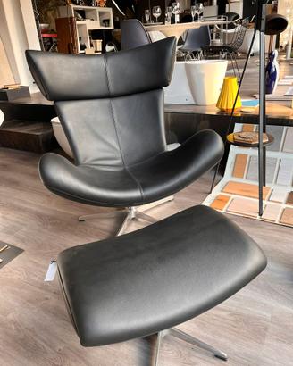 Riproduzione italiana IMOLA CHAIR con pouf