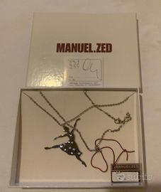 Manuel.Zed collana donna con ballerina e strass