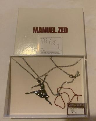 Manuel.Zed collana donna con ballerina e strass