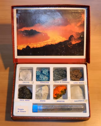 Kit minerali di origine vulcanica Etna