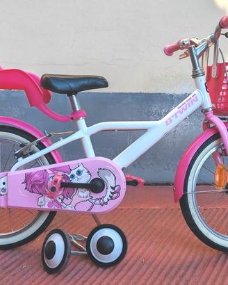 bici decathlon bambina 16 pollici