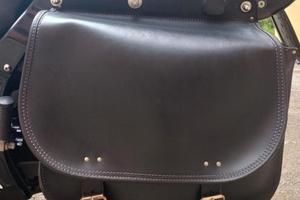 borsa laterale in cuoio 
