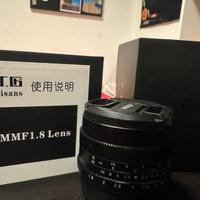 Obiettivo 7Artisan 50mm F 1,8 fujifilm x aps-c