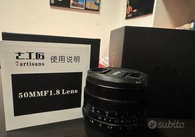 Obiettivo 7Artisan 50mm F 1,8 fujifilm x aps-c