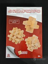 Set 3 Rompicapo in Legno Zig Zag Classic Vero Le