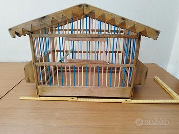 Gabbietta vintage legno/plastica