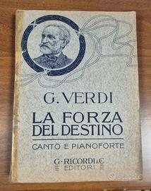 Spartito La Forza del Destino per canto e piano