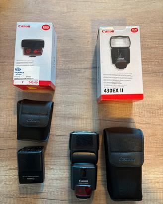 Flash canon 430ex 2 e trasmettitore multi flash