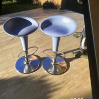 Sgabelli magis bluette con meccanismo alza e abbas