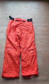 Pantaloni sci neve  tg 6 anni + termica + guanti