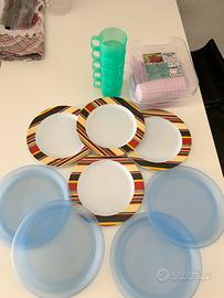 Piatti posate e bicchieri Campeggio e picnic.