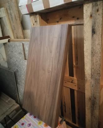 2 Mensole 60x33x 4 cm Legno Noce