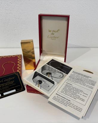 Accendino Cartier plaqueor g raro pari al nuovo