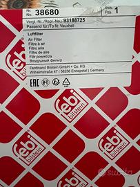 Filtro aria Febi Bilstein 38680
