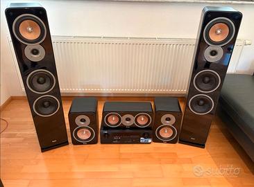 Casse Teufel surround con ricevitore Denon X1100W