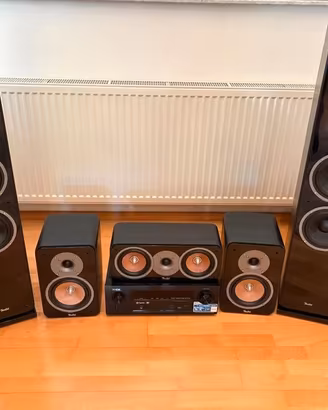 Casse Teufel surround con ricevitore Denon X1100W