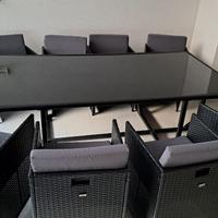 Set da giardino in resina da 12 posti