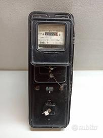 Contatore Elettrico Monofase Enel Vintage Vecchio