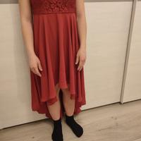 vestito rosso elegante