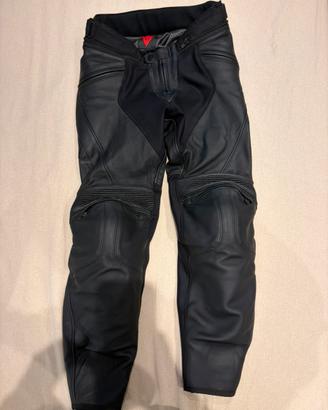 Dainese Pony 3 perforati pantaloni moto in pelle