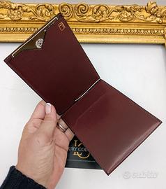 VALEXTRA PORTAFOGLIO GRIP FERMASOLDI PELLE VINTAGE