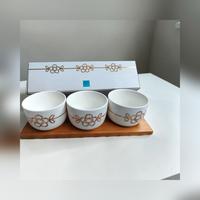 set aperitivo Thun 3 ciotoline NUOVO