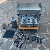 Caffettiera 2 gruppi Faema e61 con accessori