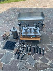 Caffettiera 2 gruppi Faema e61 con accessori