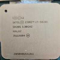 cpu Intel  I7-5820k socket 2011 + cooler intel