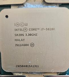 cpu Intel  I7-5820k socket 2011 + cooler intel