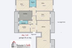 Spazioso appartamento con garage via Degli Orti