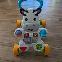 Fisher Price Carrello Zebra primi passi + Poppity 