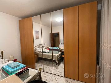 armadio 7 ante con 3 specchi