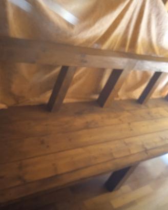 Panca fatta a mano in legno