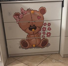 Armadio piu cassettiera bimba