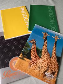 Set quaderni a righe  per le classi 1^ e 2^