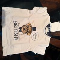 T-shirt bianca Chicco bambino 6 mesi