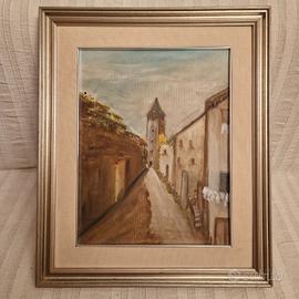 Dipinto paesaggio olio su tela
