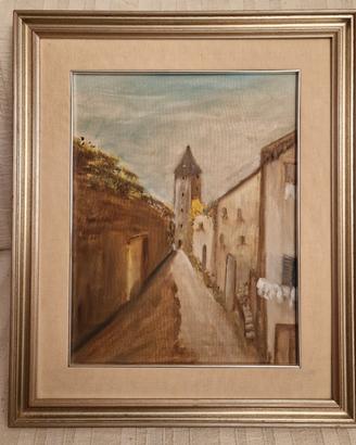 Dipinto paesaggio olio su tela