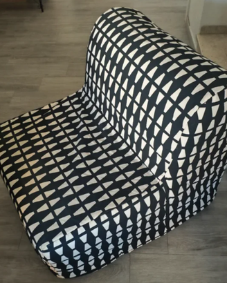 IKEA LYCKSELE LÖVÅS poltrona letto – bianco e nero