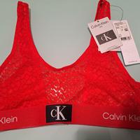 reggiseno pizzo rosso corallo Calvin Klein tg. S