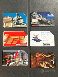 Schede telefoniche da collezione taratura limitata