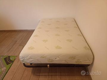 Rete e materasso ad una piazza e mezzo