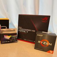 Kit 5900x + mobo x570 rog impact + 32 gb ram ddr4