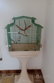 Gabbia con piedistallo